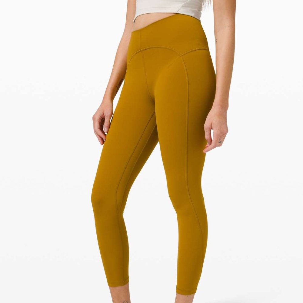 Lululemon Unlimit high rise tight in gold spice